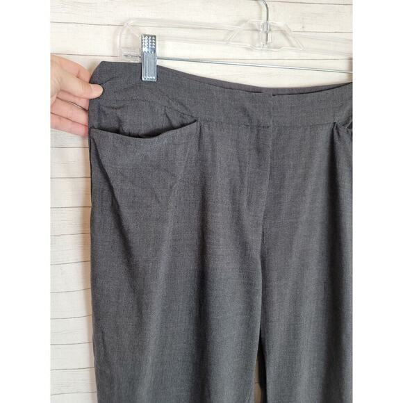 EILEEN FISHER GRAY TROUSER PANTS, SZ MEDIUM - Picture 3 of 16
